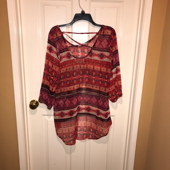 Cowgirl Legend Sheer Blouse NWOT - Picture 3 of 5